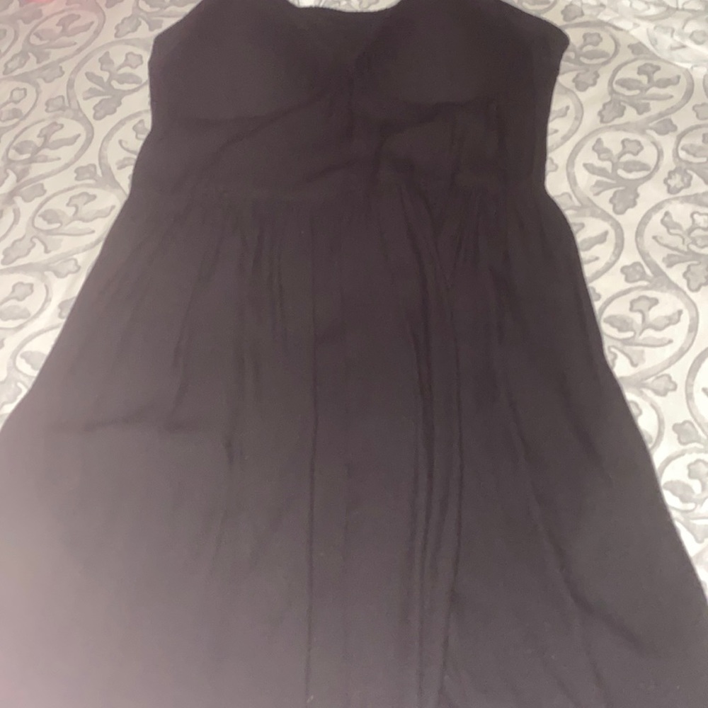 Black solid Boho dress